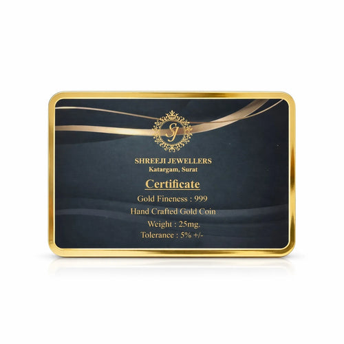 0.025 gm 24K (999) Fine Gold Coin