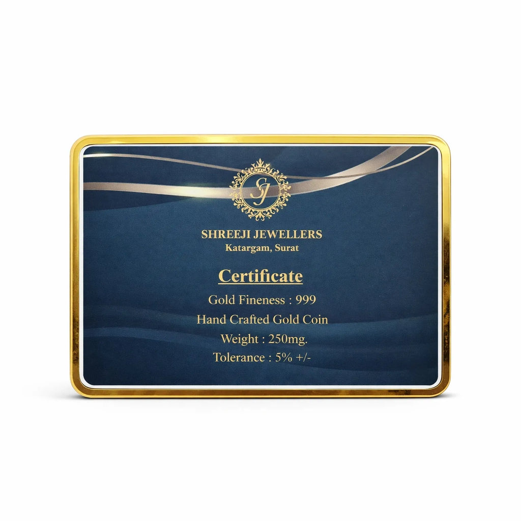 0.250 gm 24K (999) Fine Gold Coin