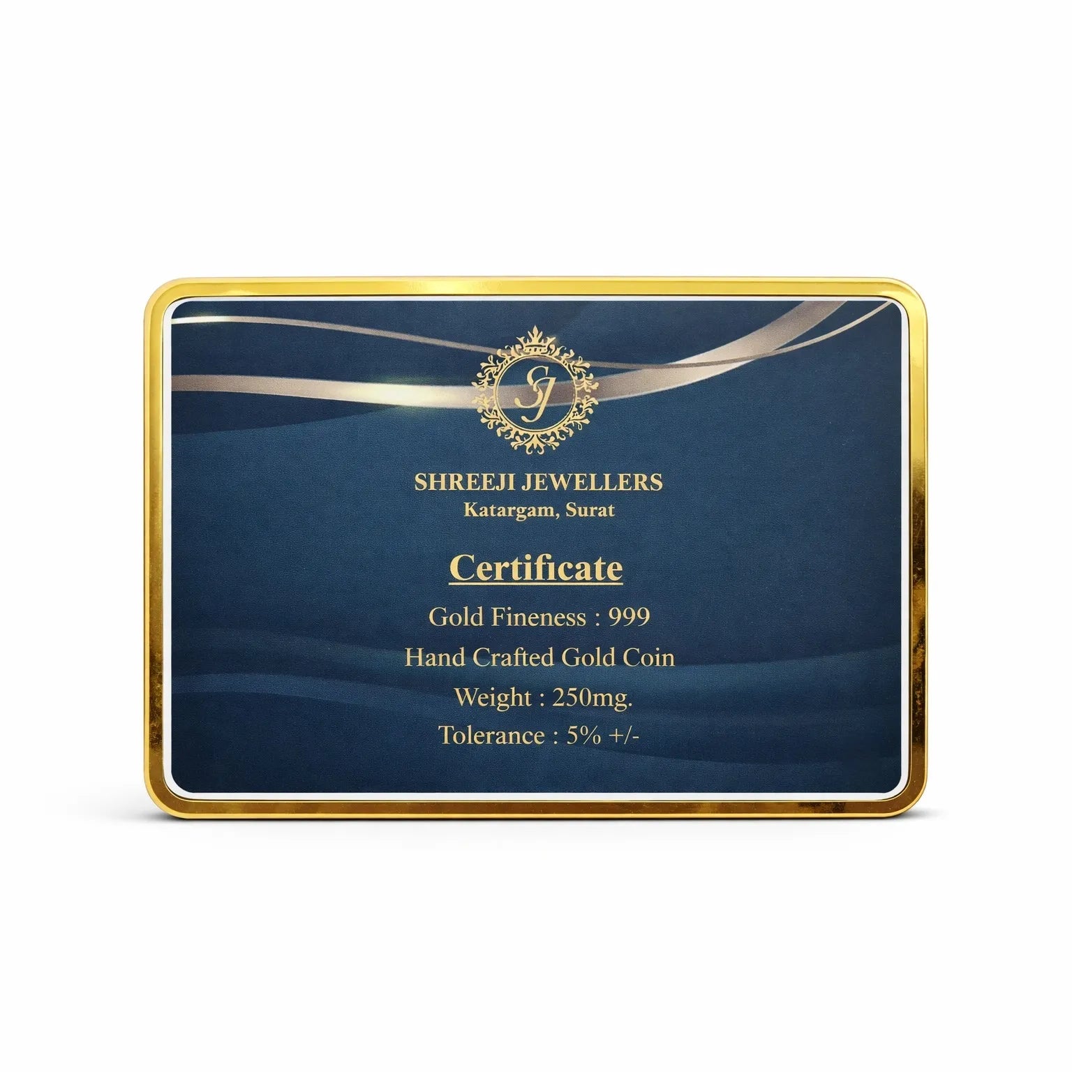 0.250 gm 24K (999) Fine Gold Coin