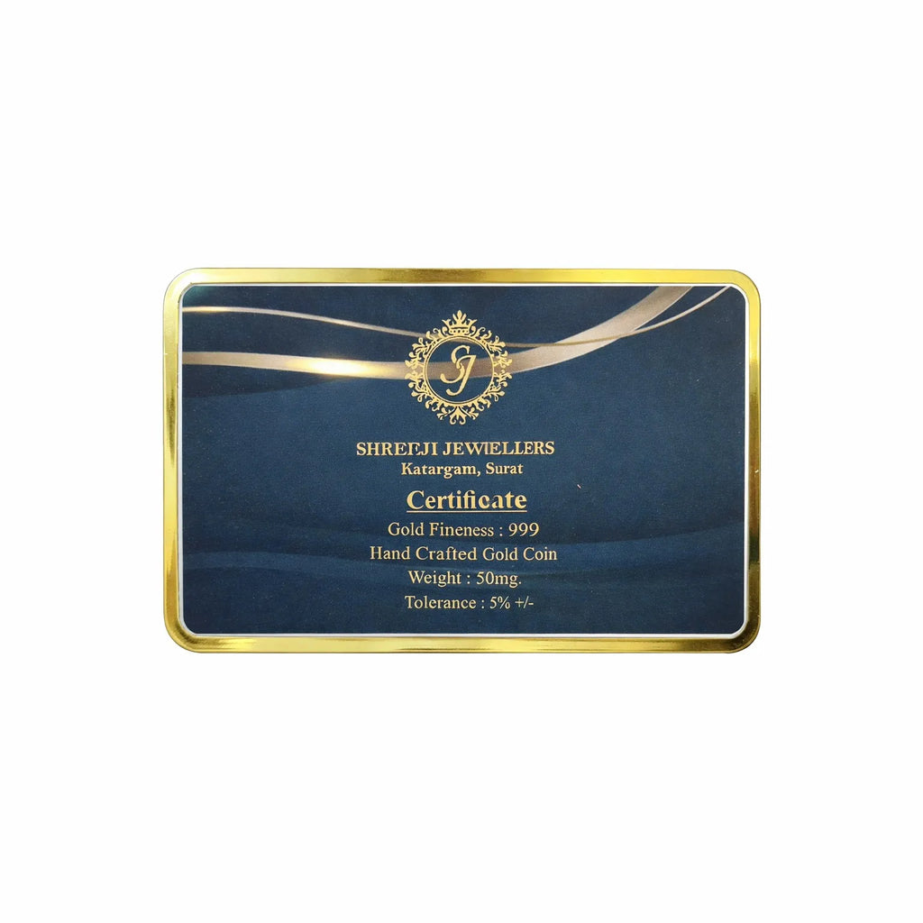 0.050 gm 24K (999) Fine Gold Coin