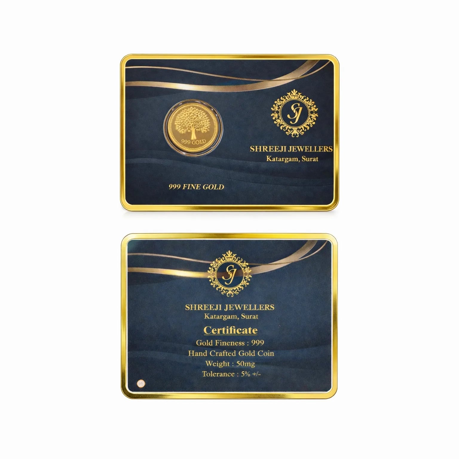 0.050 gm 24K (999) Fine Gold Coin