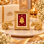Ganpatiji 24k Gold Frame Gift Set