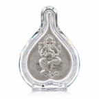 Ganpatiji Pan Shape Silver Photo Frame