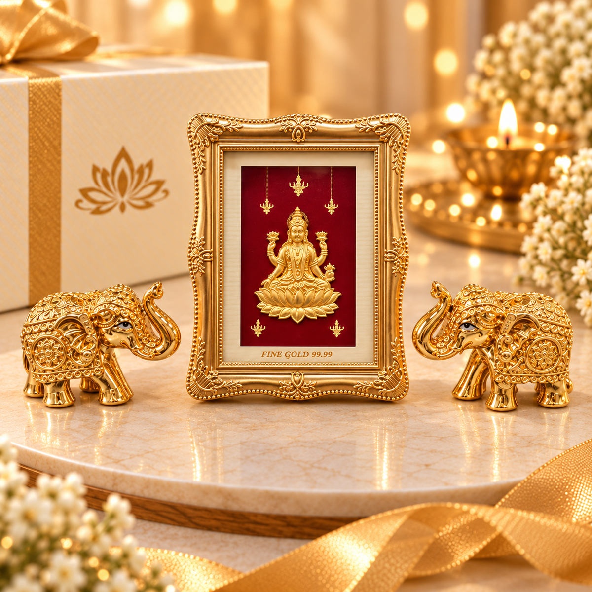 Laxmiji 24k Gold Frame Gift Set