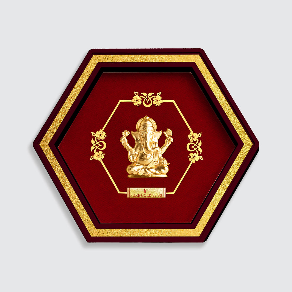 Lord Ganesha Spiritual 24k Gold  Frame
