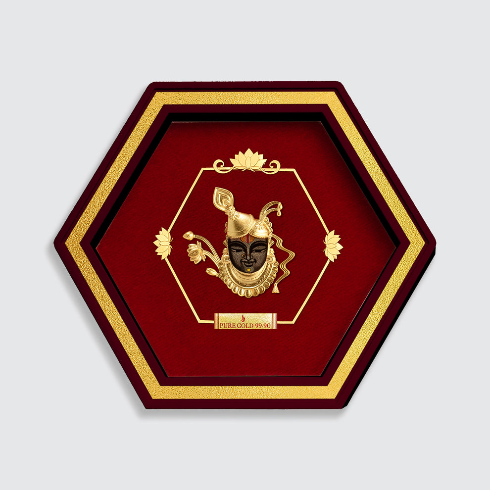 Lord Shreenathji Devotional 24k Gold Frame