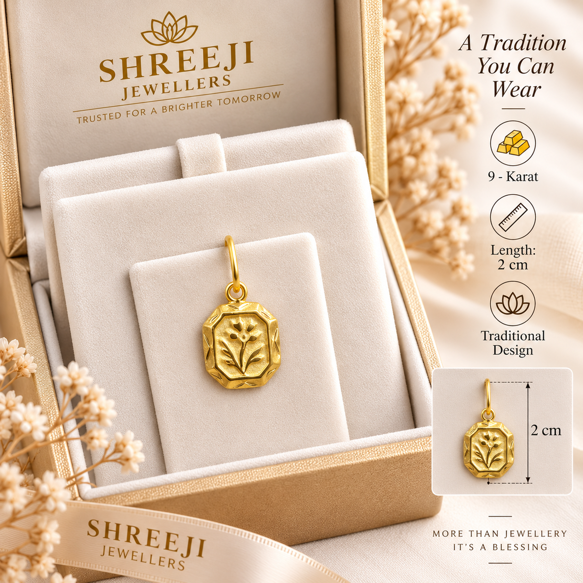 9kt Gold Pendent 6