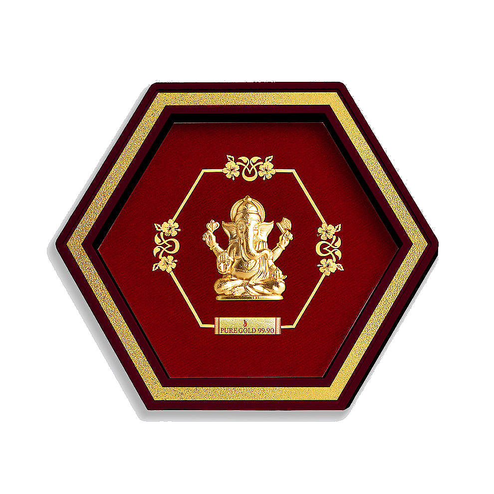 Lord Ganesha Spiritual 24k Gold  Frame