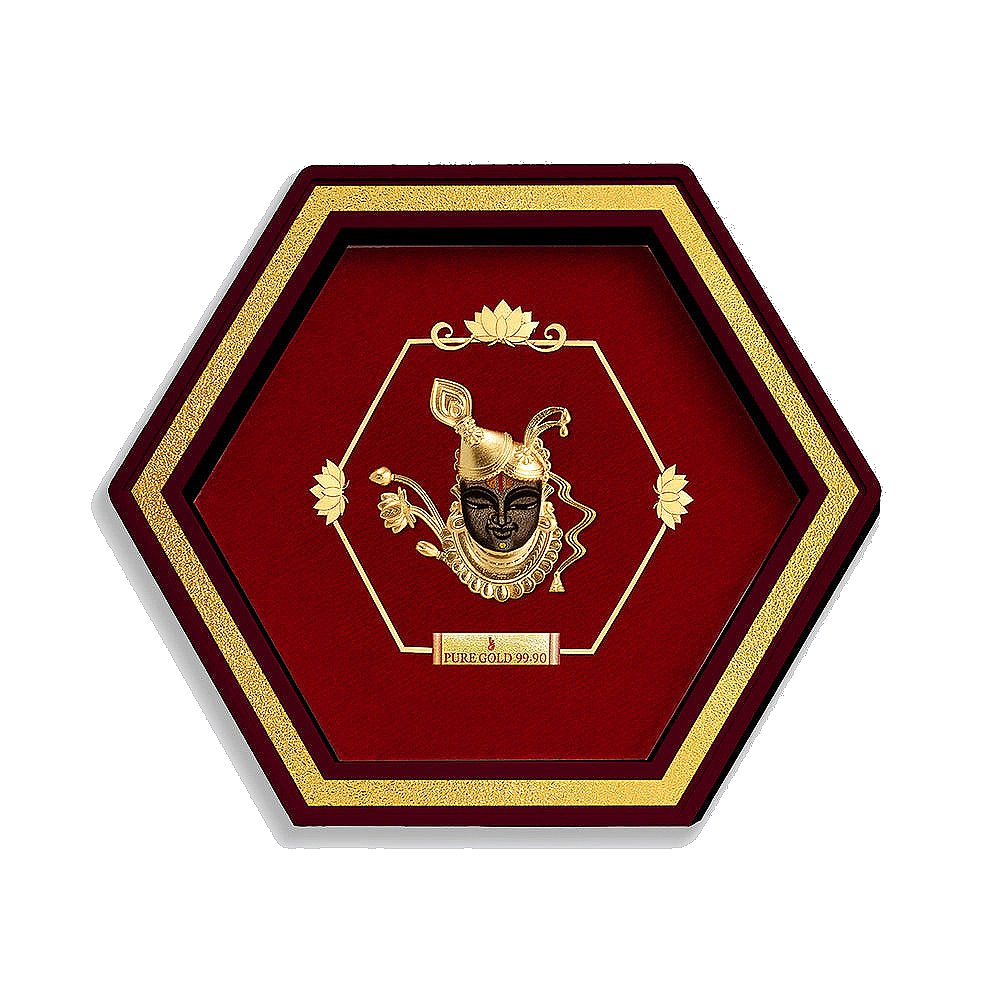 Lord Shreenathji Devotional 24k Gold Frame